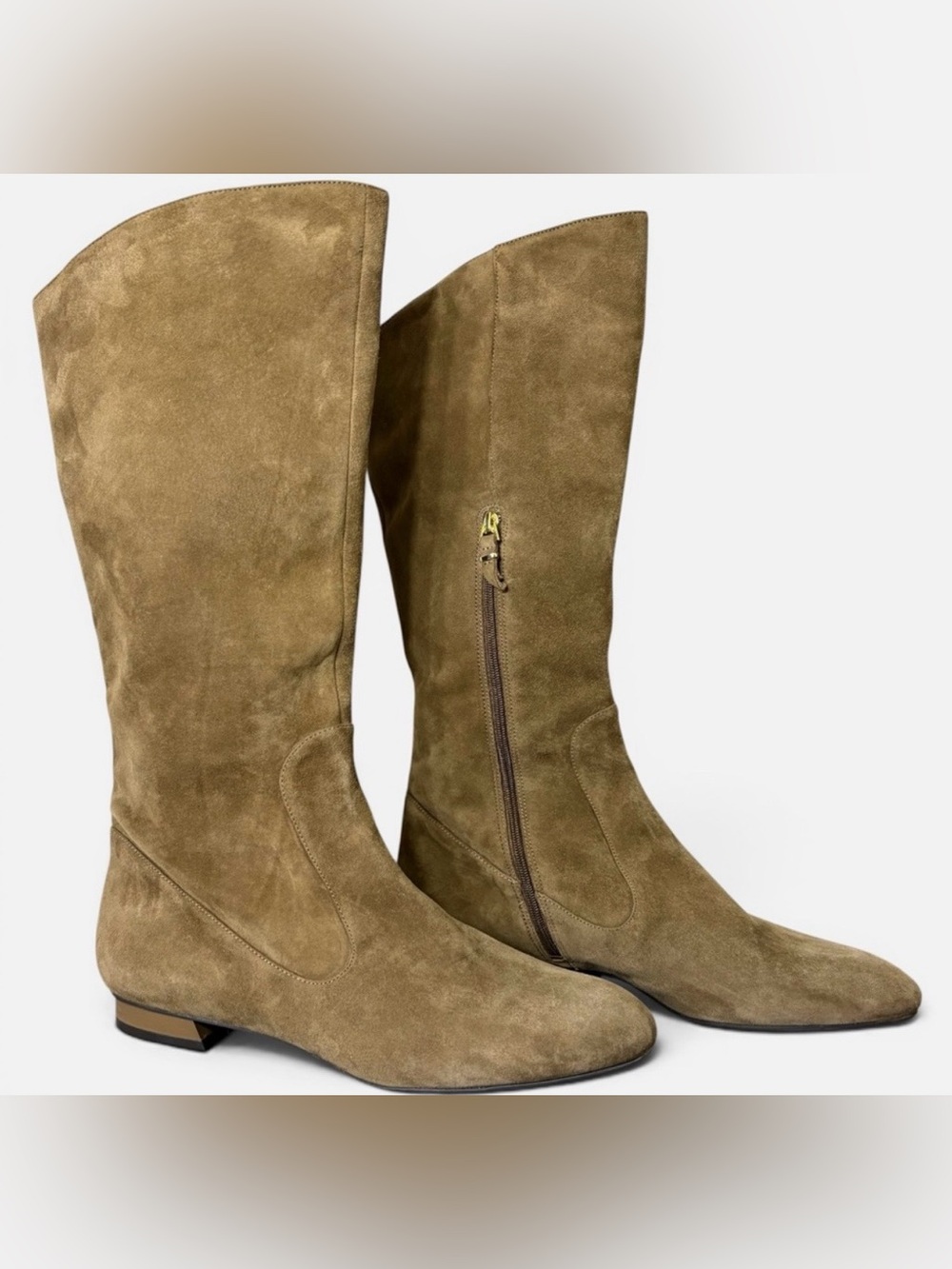 Via Spiga Suede Knee High Heeled Boots- woman’s 9